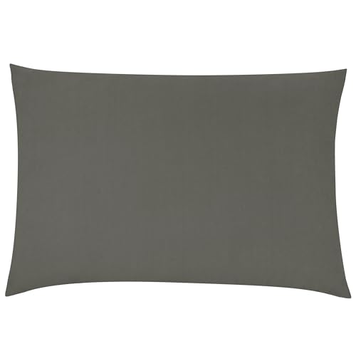 furn. Contra Cushion Cover – Luxuriously Soft Velvet Case With Plain Reverse (Steel – 40x60cm)