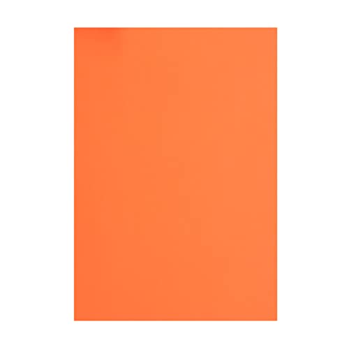 A4 Size Foam Sheets 10-Piece, 0.2 cm Thickness, Neon Orange