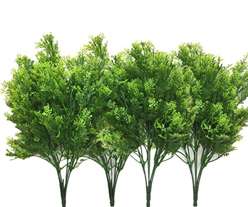 CATTREE Artificial shrubs, plastic grass fake plants wedding home indoor outdoor garden conservatory kitchen office table arrangements Christmas decoration