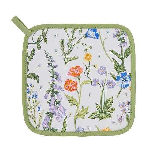 Ulster Weavers - Meadow Flowers Pot Mat/Pot Holder (21 x 21cm) - 100% Cotton - Cotton Trivet with Floral - Floral Print Pot Mat - For Hot Pan Mat - Trivets for Hot Pans - Kitchen Accessories
