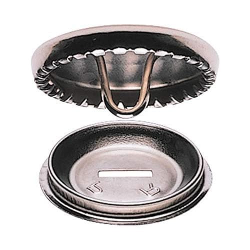 Cover Buttons Without Tool Brass 29 mm Silver col