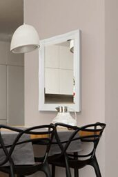 Large Antique Design Classic Ornate White Wall Mirror 3Ft8 X 2Ft8 (112cm X 82cm)
