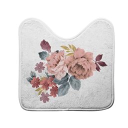 Douceur d'Intérieur, Jayana Printed Microfibre Toilet Mat 45 x 45 cm