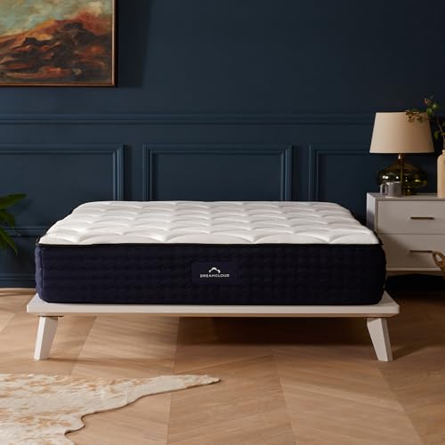 DreamCloud Luxury Hybrid Single Mattress 28 cm - Medium-Firm Memory Foam - Reinforced Edge Pocket Springs - Quilted Top - 365 Night Trial - Forever Warranty