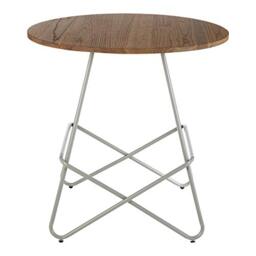 Premier Housewares Side Table, Coffee Tables for dining & Living Room, Metal, w80 x d80 x h75cm - Grey