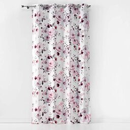 Douceur d'Interieur 140 x 240 cm Eyelet Curtains, White