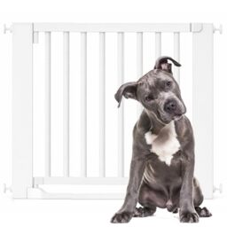Bettacare Wooden Heritage Flat Step Dog Gate, White, 87cm - 95cm