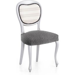 ECOMMERC3 - 2 Bi-elastic Jacquard Fabric Chair Covers - Dark Grey Super Elastic, Breathable and Adjustable Chair Covers