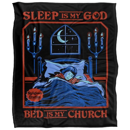 Steven Rhodes Sleep Is My God Silky Touch Super Soft Throw Blanket 152 X 127 Cm