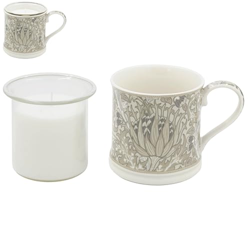 The Leonardo Collection William Morris 350ml Artichoke Candle Gift Set for Women & Men - Lovely Decorative Accessories for Home Decor - Aromatherapy Large Scented Candles for Any Celebrations