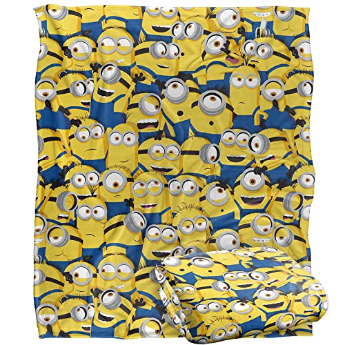 Minions Blanket, 152 x 127 cm, Minion Group Silky Touch Super Soft Throw Blanket