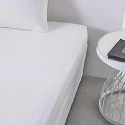 TODAY Essential Fitted Sheet 160 x 200 cm Double 100% Cotton Plain