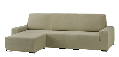Eysa Cora Bi-Elastic Chaise Longue Short Arm Left, Polyester-Cotton, Linen, 39 x 35 x 19 cm