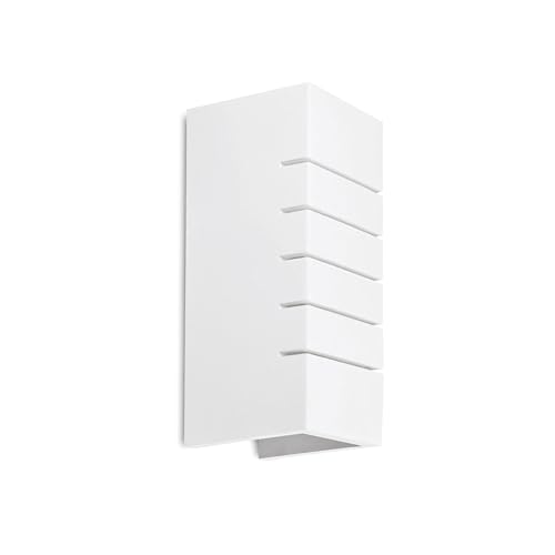 Integral LED Rafina Indoor Decorative Paintable Plaster Up & Down Wall Light – Requires 1x E14 LED Bulb (Sold separately) – Match Your Interior, Ideal for Bedroom, Living Room, Hallways & Offices