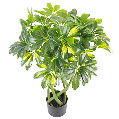 Leaf Design UK Realistic Large Artificial Foliage Plant with Pot, Gold Bonsai