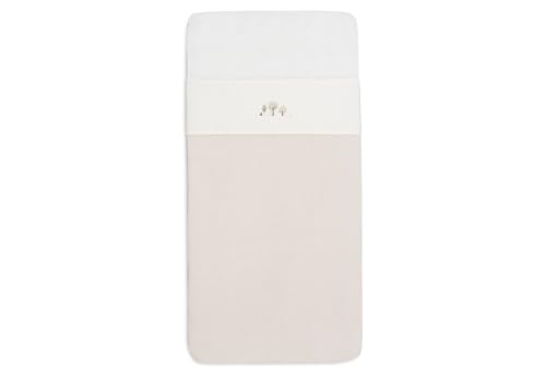 Jollein Toddler Bed Sheet - Tiny Park - 120x150cm - 100% Cotton - Flat Sheet Without Elastic - OEKO-TEX Certified