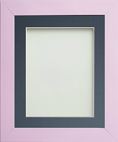 Frame Company Candy Range Peony Picture Photo Frames with Blue Mount, 20x16 for A3 *Choice of Sizes and Colours* Fitted with Real Glass