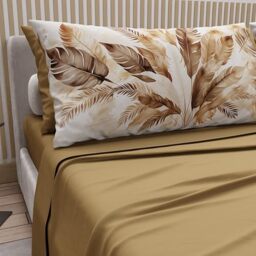 PETTI Artigiani Italiani - Cotton Sheets with Pillowcases in Digital Print, Double Bed Sheet, 100% Made in Italy