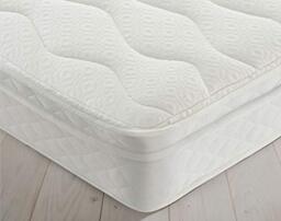 Silentnight 4 Drawer Storage Divan - Slate Grey - King with Miracoil Cushion Top Mattress - Medium Firm - King