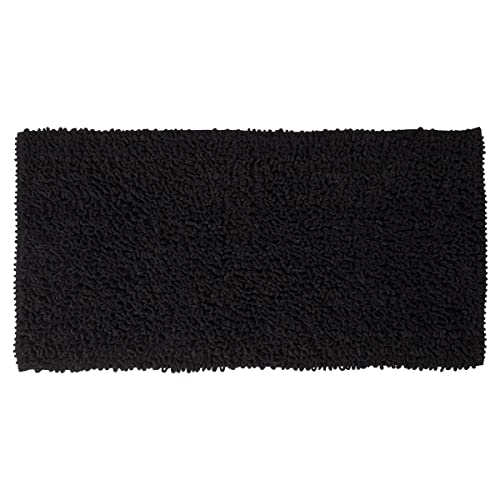 Sealskin Twist Bath Mat, Polyester, Anthracite, 60 x 3 x 120 cm