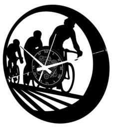 Instant Karma Clocks - Cycling Wall Clock with Road Bike Design – Silent No-Ticking - Perfect for Bedroom, Office, Studio, Cabin, Living Room – Unique Decoration