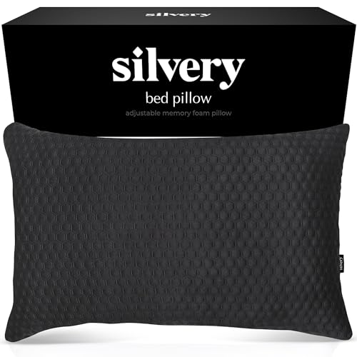 Silvery Black Pillow
