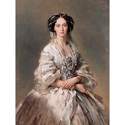Wee Blue Coo Painting Portrait Winterhalter Empress Maria Alexandrovna Art Print Poster Wall Decor 12X16 Inch