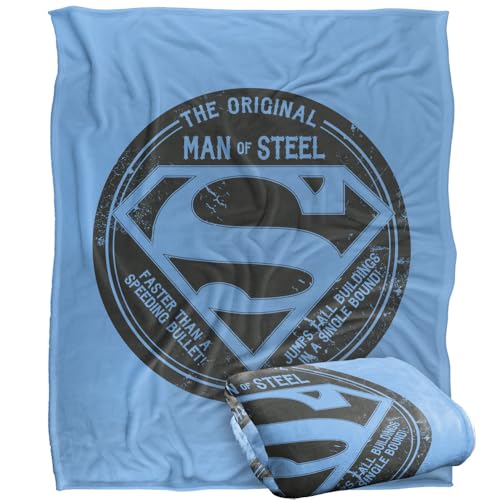 LOGOVISION Superman Father'S Day The Original Man Of Steel Silky Touch Super Soft Throw Blanket 152 X 127 Cm