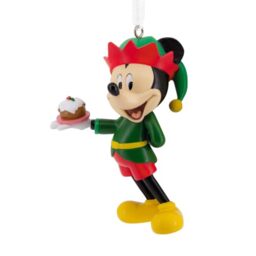 Hallmark Mickey Mouse Elf Resin Christmas Ornament