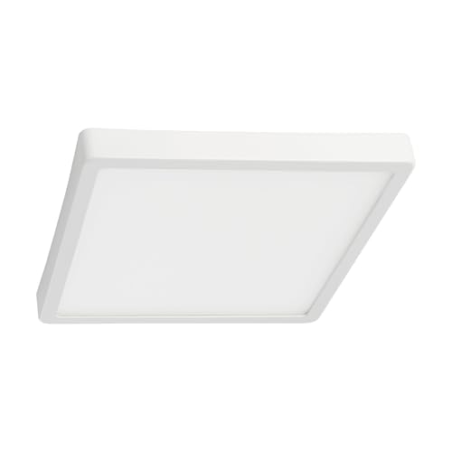 Eglo LED Outdoor Ceiling Light Argolis 2, Outside Light for wall and Ceiling, Porch Lighting Made of White Metal and Plastic, Exterior lamp Warm White, IP44, 28.5 cm
