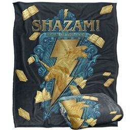 Shazam! Fury of The Gods Blanket, 152 x 127 cm Big Blue Seal Silky Touch Super Soft Throw Blanket
