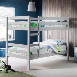 Julian Bowen Camden Bunk Bed, Single, Grey - H150 x W105 x D203cm