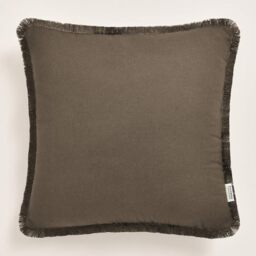 ROOM99 Boca Chica 40 x 40 cm Decorative Cushion Cover Throw Cushion Cover Aesthetic Modern Bedroom Living Room Boho Cotton Brown 1 Piece