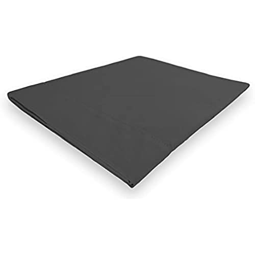 Soleil d'ocre Camille Flat Sheet, Cotton, Grey, 240 x 300 cm