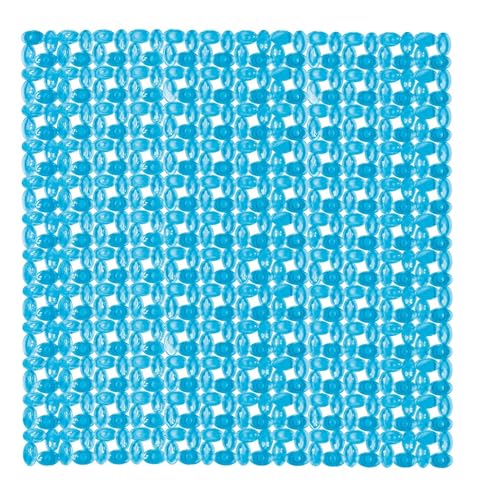 Kleine Wolke Ivy PVC Shower Mat Turquoise 54x54 cm