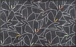 wash+dry Linostre Door Mat 75 x 120 cm Grey Inside and Outside Washable