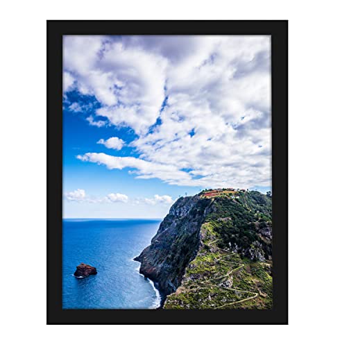 MENNTHUI 9.5x13 Black Picture Frame, Tabletop and Wall Mounting Horizontally or Vertically, Decoration for Photos, Paintings, Posters, Artwork
