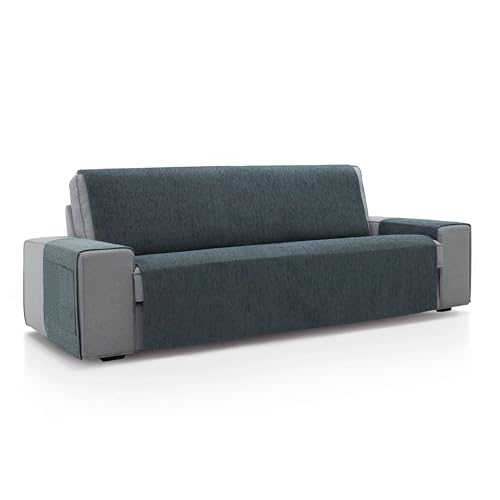 ECOMMERC3 - 2 Seater Sofa Cover Size 115 x 220 cm - Dark Grey Sofa Cover Soft Touch 100% Made in Spain