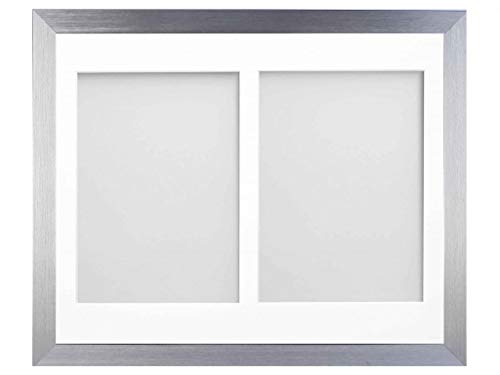 Frame Company Simpson Silver Multi Aperture Photo Frame, 16x12 for 9x7 inch (x2)