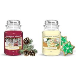 Bundle of Yankee Candle Scented Candle - Christmas Magic Large Candle - Long Burning Candles: up to 150 Hours + Yankee Candle Scented Candle - Christmas Cookie Large Candle - Long Burning Candles