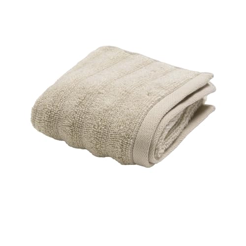 Douceur d'Intérieur, Maya Guest Towel (30 x 50 cm) Taupe 100% Cotton Terry Cloth