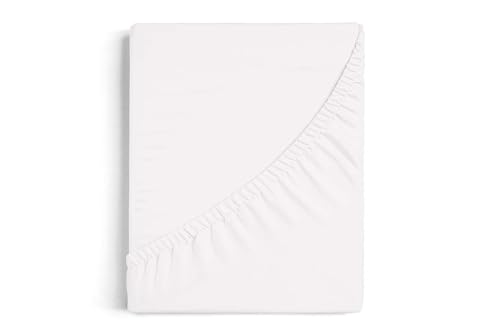 Burrito Blanco - Fitted Sheet - Cot 60 cm 100% Cotton - Design A8 - White (90 x 190/200 cm.)