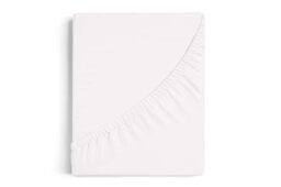 Burrito Blanco - Fitted Sheet - Cot 60 cm 100% Cotton - Design A8 - White (90 x 190/200 cm.)