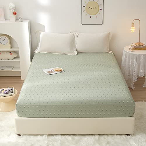 100% Soft Cotton Floral Fitted Sheet Queen Size Deep Pocket Flower Printed Queen Sheet,Cooling Bedding Deep Pocket 1 Piece Kids Comfortable Sheet(Queen, Style-A)