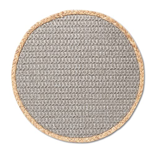 Zeller Nature 27039 Place Mat Paper Mix Grey Approx. Diameter 38 cm