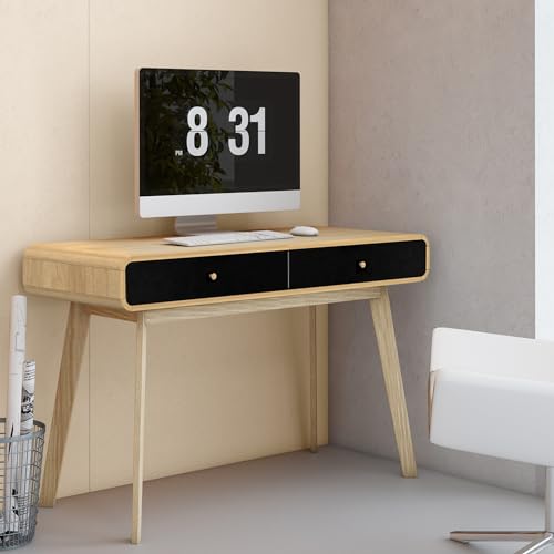 DHP Furniture Cassie Desk, Black, 50x120x79cm (DxWxH)