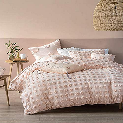 Linen House Haze Duvet Cover Set, Peach, Super King