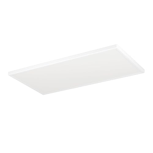 Eglo Connect.z Smart Home LED Bathroom Ceiling Light Rovito-Z, ZigBee, app and Alexa Voice Control, Warm White-Cold White, RGB, dimmable Ceiling lamp, White, IP44, 57x30 cm