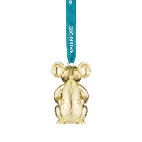 Waterford Mouse Golden Ornament