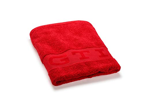 Volkswagen 5HV084500645 Beach Towel GTI Logo Bath Towel 180 x 80 cm Red